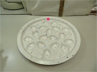 Vintage Zack Melmac Type Deviled Egg Plate 13"