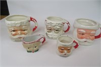 Vintage  Santa Claus mugs