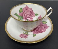 Tudor Rose Fine Bone China, Teacup & Saucer,