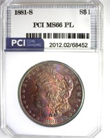 1881-S Morgan MS66 PL LISTS $650