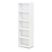 E4306  White Open Shelf Bookcase