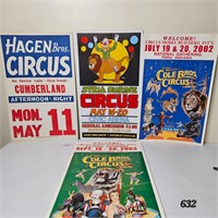 Circus Posters 1990's 14"x22"