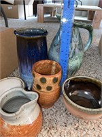 Box of pottery pieces