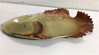 Signed Pottery Hanging Fish M16D