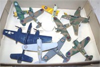 Box of various model aeroplanes