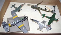 Box of various model aeroplanes