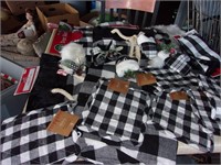 large lot of holiday items pot holders etc