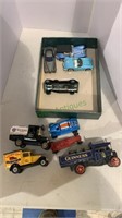 9 collector toy cars, including matchbox, made in