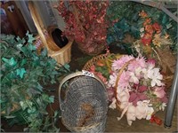 baskets of floral decor