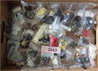 Box lot of vintage button collection