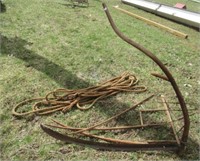 Barn rope and scythe.