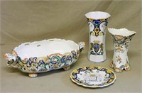 Hand Painted French Faience Selection.