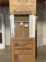 28" x 80" White RH SS Storm Door w/ Hardware