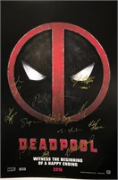 Deadpool Poster Ryan Reynolds Autograph