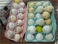TRAY OF ASSORTED GOLF BALLS