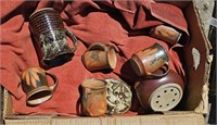 Box of Hand Thrown Pottery Dishes