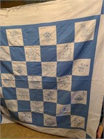 Antique embroidered quilt