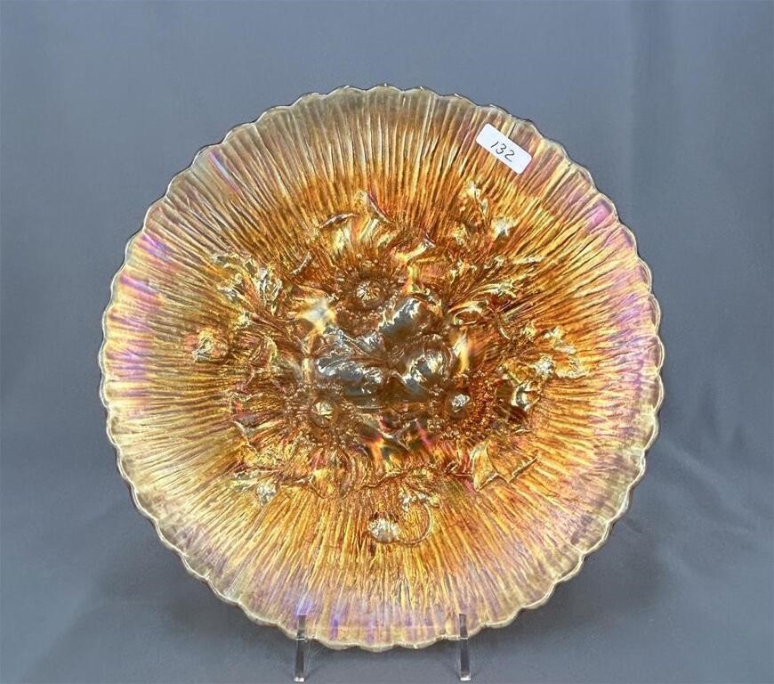 Poppy Show 9" plate - marigold