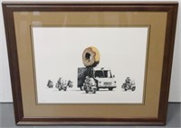 Donut Escorts Banksy Print 23x26.5