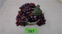 Grapes in a Metal Bowl