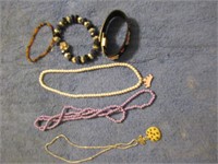 3 Necklaces & 3 Bracelets - Cookie, Crown, etc