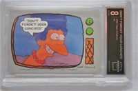 1990 Topps Simpsons Marge  Rookie #1 Graded 8