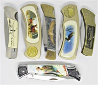 (6) Vintage Lockback Folding Pocket Knives