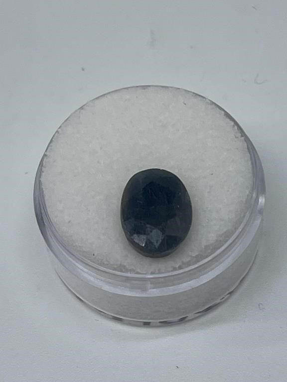 7 CTS Unheated Sapphire Loose Gemstone in Gem Jar