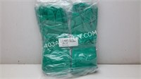 Large Lot of Green Unlined Nitrile Gloves 13" sz M