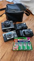 CAMERA GROUPING WITH LEATHER CASE