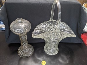 Two Large Glass Vases  (Living Room)