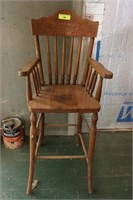 Vintage Oak High Chair