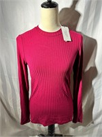 New Calvin Klein sz M long sleeve top msrp $60