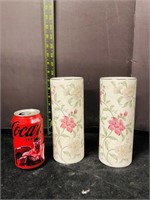 Vintage Otagiri Japanese Porcelain Vase X 2