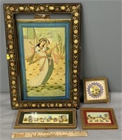 Mughal Style Paintings on Celluloid Collection