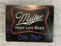 Miller High Life Beer Bar Light (NEEDS PLUG)