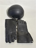 Motorcycle Gloves and Helmet