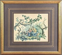 Color Chinese Style Print Francois Boucher