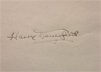 Harry Davenport signature slip