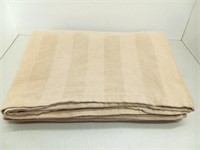 Twin blanket tan / beige stripes