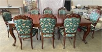 7 FT Dining Table and Upholstered Chairs
