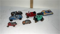 Vintage Tootsie Toy die cast cars & pressed metal