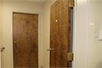 Two solid slab interior office doors 32" x 79"
