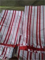 CANDY STRIPE RED AND WHITE CURTAINS 3 FT WIDE 12