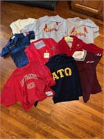 Boy Scout, Cardinals, football, etc shirts