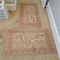 2 Sisilia Chenille Accent Rugs Doorway Size