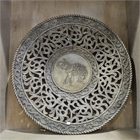 Large Ceylon Pierced Elephant Charger