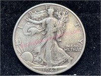 1942 D Walking Liberty half dollar (90% silver)