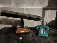 Vintage Phone and Desk Lamp