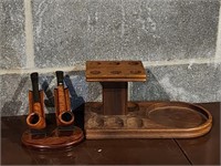 Vintage Pipes and Pipe Holder